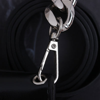 Bolsa Mensajera Convertible con Cadena Gruesa y Monedero Integrado - Image 14