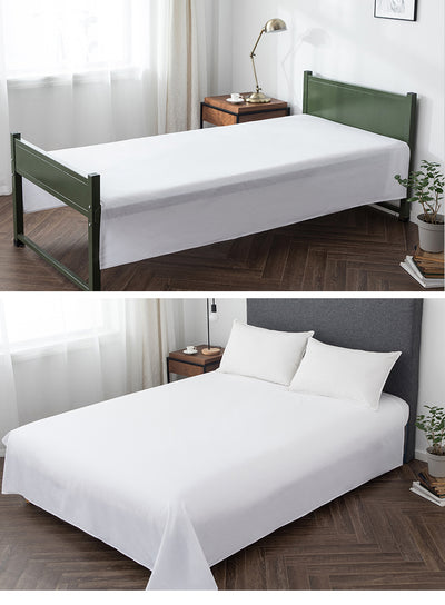Sábana Blanca de Algodón 100% para Cama Individual - Image 8