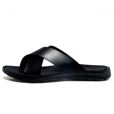 Pantuflas Hombre Cuero Suave Suela Flexible Zapatos Playa Casual - Image 7