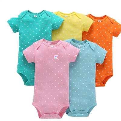Pack de 5 Monos de Algodón para Bebé - Ropa de Verano Cómoda y Fresca - Image 6