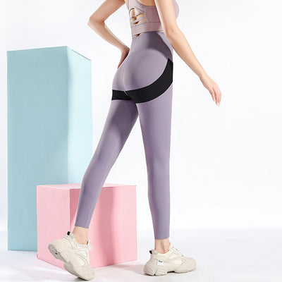 Leggings Yoga con Diseño de Corazón y Patchwork para Mujer - Image 8