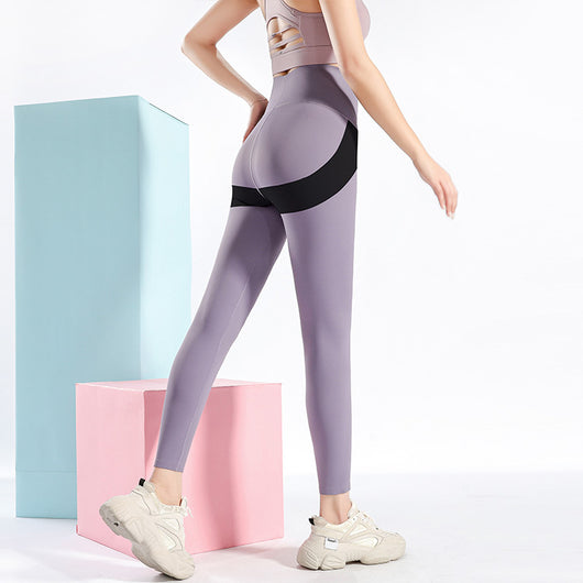 Leggings Yoga con Diseño de Corazón y Patchwork para Mujer - Image 8