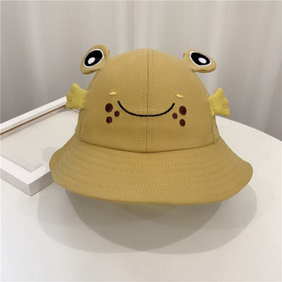 Sombrero Infantil con Diseño de Gatito y Rana - Protección Solar para Bebés - Image 3