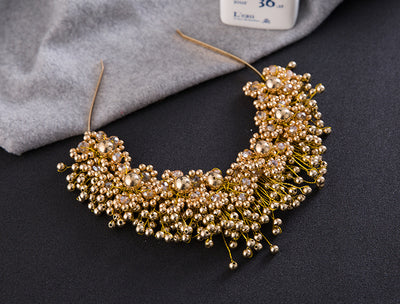 Accesorios para el Cabello de Novia Coreanos, Diademas de Perlas, Flores para Bodas - Image 8