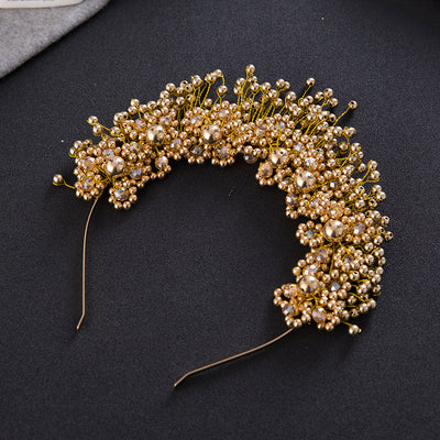 Accesorios para el Cabello de Novia Coreanos, Diademas de Perlas, Flores para Bodas - Image 9