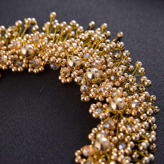Accesorios para el Cabello de Novia Coreanos, Diademas de Perlas, Flores para Bodas - Image 3
