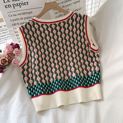 Chaleco Suelto Coreano sin Mangas Cuello en V para Mujer - Tendencia Actual - Image 10