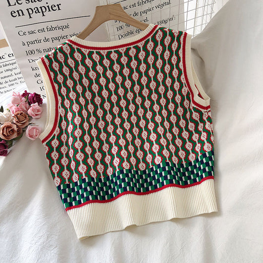 Chaleco Suelto Coreano sin Mangas Cuello en V para Mujer - Tendencia Actual - Image 10
