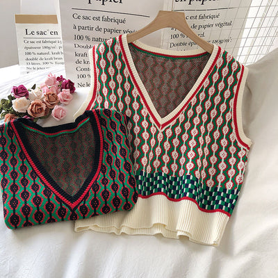 Chaleco Suelto Coreano sin Mangas Cuello en V para Mujer - Tendencia Actual - Image 12