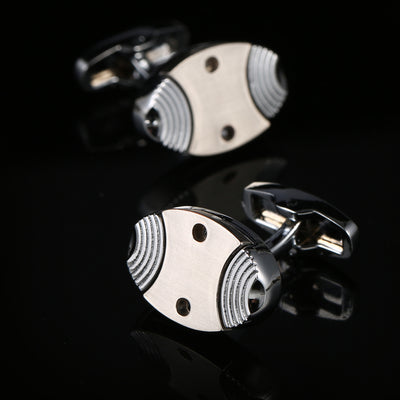 Gemelos Forma Pez Revolución Industrial - Elegancia Ejecutiva para Hombres - Image 2