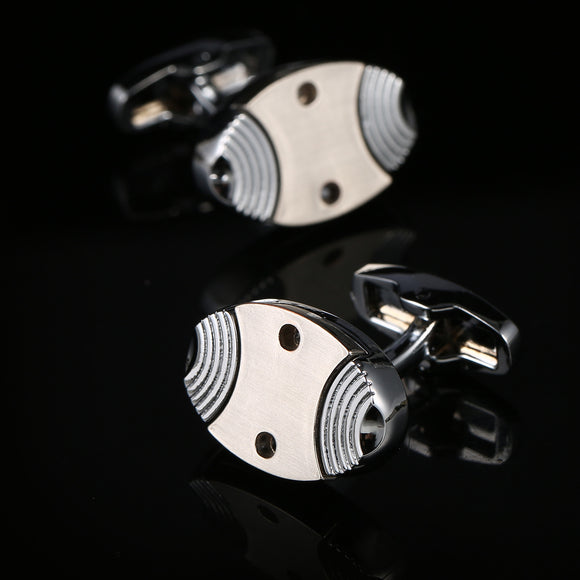 Gemelos Forma Pez Revolución Industrial - Elegancia Ejecutiva para Hombres