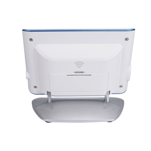White electronic apex locator with a screen, power adapter, white cables, and various metal and black probes for endodontic root canal testing. - Image 2