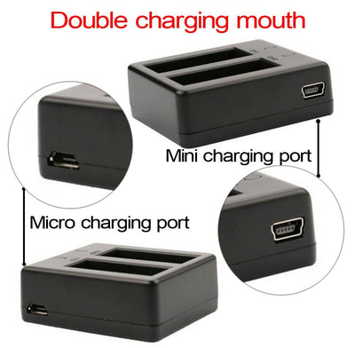 Cargador Dual 2x1050mAh para Cámaras de Acción EKEN y SJCAM - Image 5