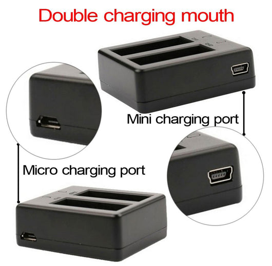 Cargador Dual 2x1050mAh para Cámaras de Acción EKEN y SJCAM - Image 5