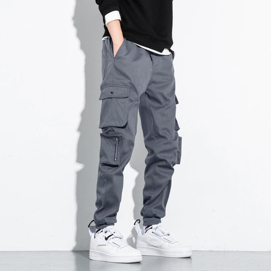 Pantalones Cargo Deportivos de Algodón Coreano Holgados