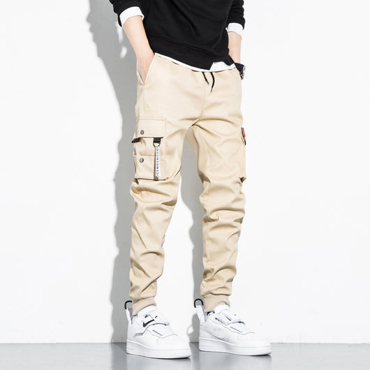 Pantalones Cargo Deportivos de Algodón Coreano Holgados - Image 2