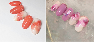 Esmalte de Uñas Efecto Humo Degradado con Burbujas y Mármol - Image 31