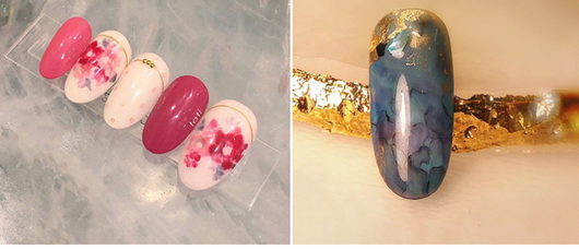 Esmalte de Uñas Efecto Humo Degradado con Burbujas y Mármol - Image 32