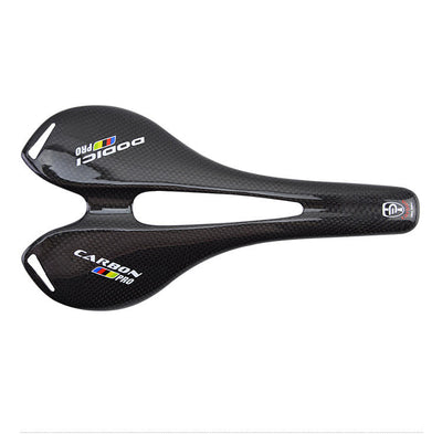 Sillín de Bicicleta DODICI Pro Fibra de Carbono 3K - Diseño Hueco Ultraligero