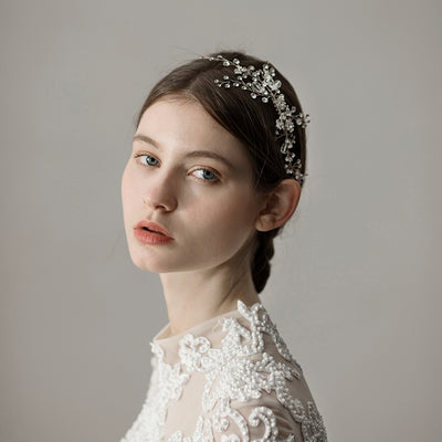 Peine Nupcial de Rama de Hojas Vintage para Bodas - Image 14