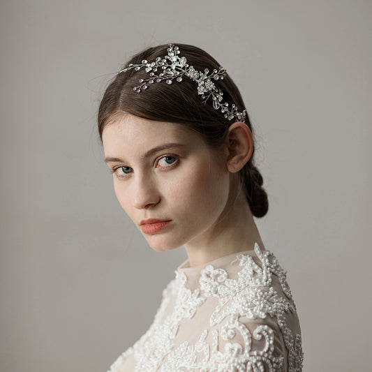 Peine Nupcial de Rama de Hojas Vintage para Bodas