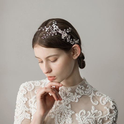 Peine Nupcial de Rama de Hojas Vintage para Bodas - Image 4