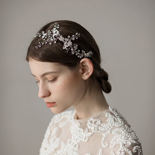 Peine Nupcial de Rama de Hojas Vintage para Bodas - Image 6