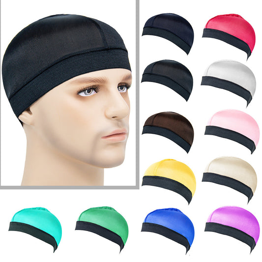 Gorro Base Transpirable de Seda con Ala Ancha y Elástico Ajustable