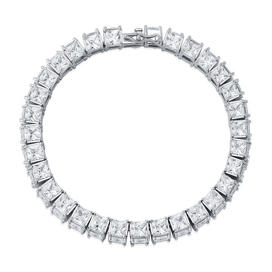 Pulsera Hip-hop Cuadrada Tres Lados con Zircones Completos - Image 3