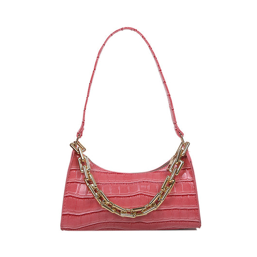 Bolso Bandolera con Cadena y Diseño Baguette Axilar - Image 16