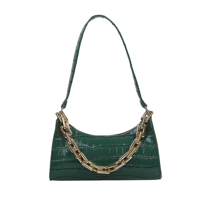 Bolso Bandolera con Cadena y Diseño Baguette Axilar - Image 25