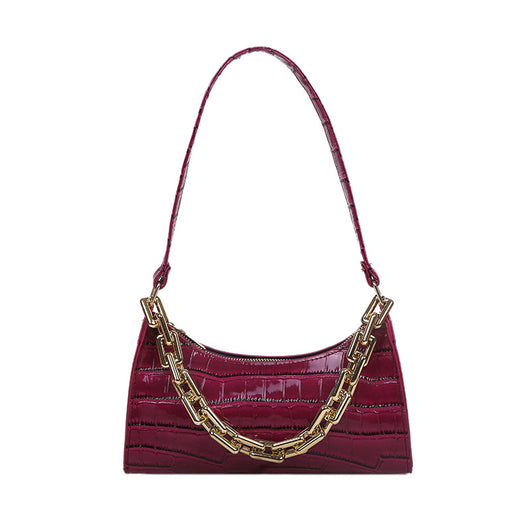 Bolso Bandolera con Cadena y Diseño Baguette Axilar - Image 23