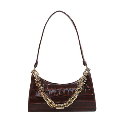 Bolso Bandolera con Cadena y Diseño Baguette Axilar - Image 3