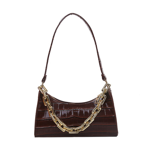 Bolso Bandolera con Cadena y Diseño Baguette Axilar - Image 3