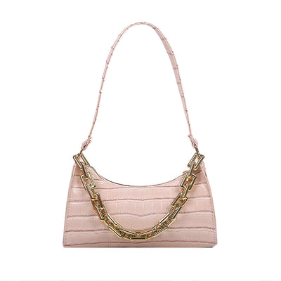 Bolso Bandolera con Cadena y Diseño Baguette Axilar - Image 4
