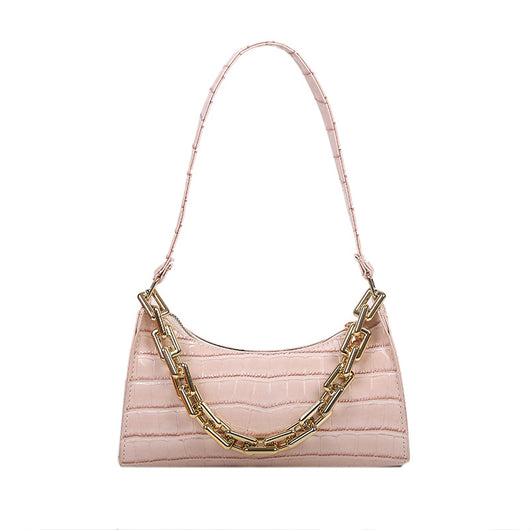 Bolso Bandolera con Cadena y Diseño Baguette Axilar - Image 4