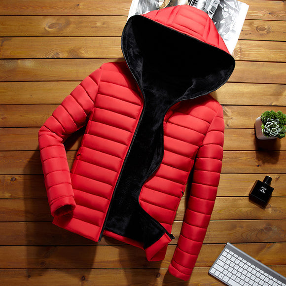 Chaqueta de Invierno Acolchada y Entallada para Hombre