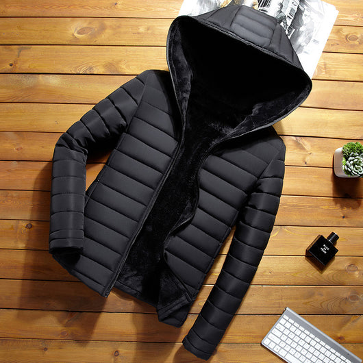 Chaqueta de Invierno Acolchada y Entallada para Hombre