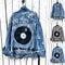Blusa Jacket de Cuello Solapa con Mangas Largas y Detalles Rotos