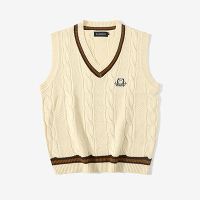 Chaleco Suéter Holgado para Hombre - Estilo Universitario Moderno - Image 2