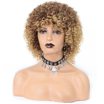Peluca Rizada Africana Estilo Europeo - Cabello Explosivo Voluminoso - Image 4