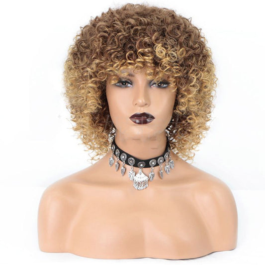 Peluca Rizada Africana Estilo Europeo - Cabello Explosivo Voluminoso - Image 2