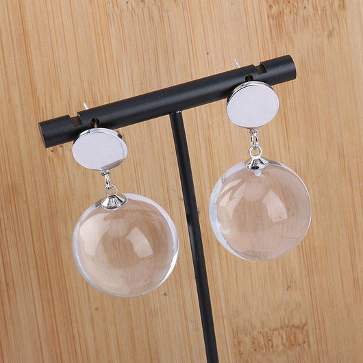 Aretes Redondos Transparentes - Image 8