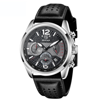 Reloj Deportivo Multifunción con Cronómetro y Correa de Cuero - Image 7