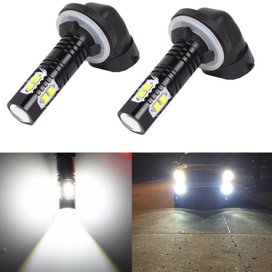 Luces LED Antiniebla para Auto 10 SMD Alta Potencia Carcasa Negra