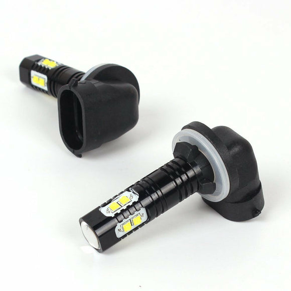 Luces LED Antiniebla para Auto 10 SMD Alta Potencia Carcasa Negra