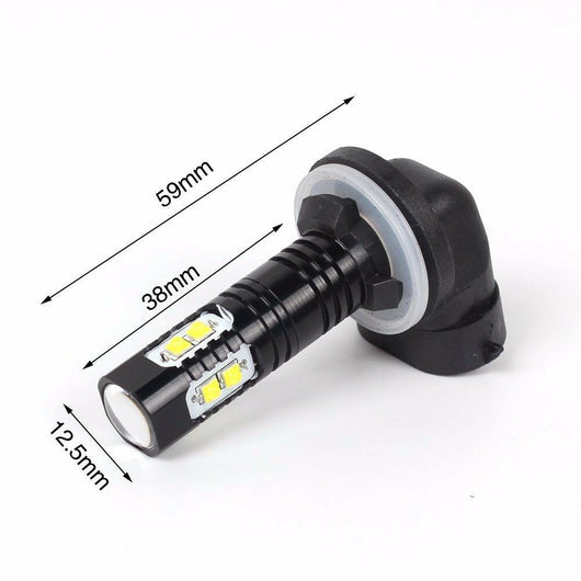 Luces LED Antiniebla para Auto 10 SMD Alta Potencia Carcasa Negra - Image 5
