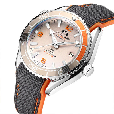 Reloj Automático Mecánico Luminoso para Hombre con Correa de Caucho