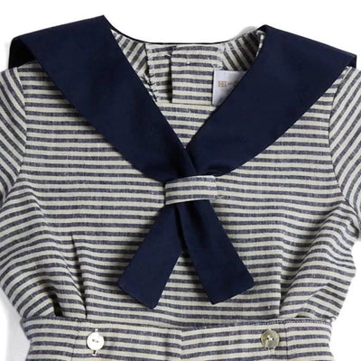 Conjunto de Hermanos Estilo Náutico en Algodón y Lino - Image 17