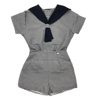 Conjunto de Hermanos Estilo Náutico en Algodón y Lino - Image 3